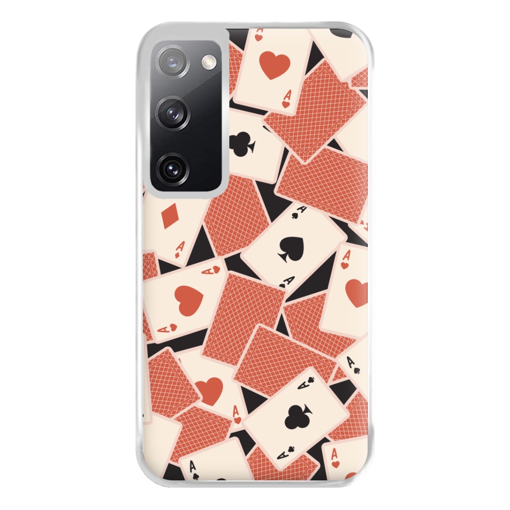 Playing Cards Collage Pattern Galaxy S20 Case
