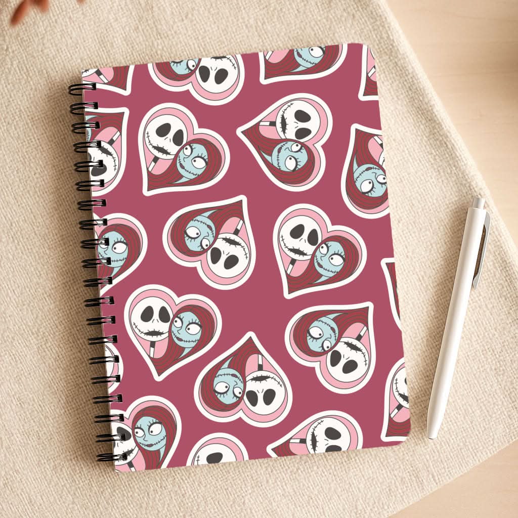 J And S Heart Pattern Notepad