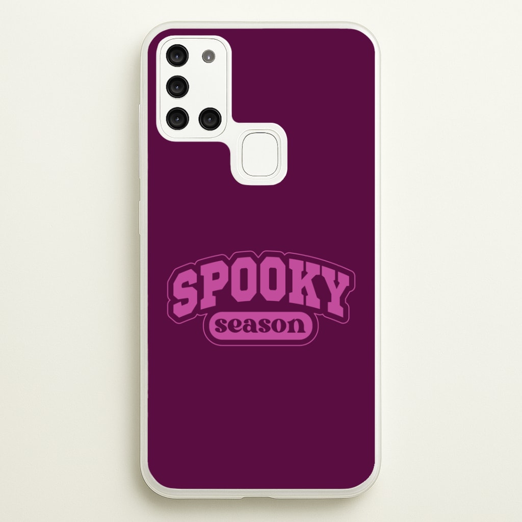 Spooky Season Varsity Galaxy A21s Case