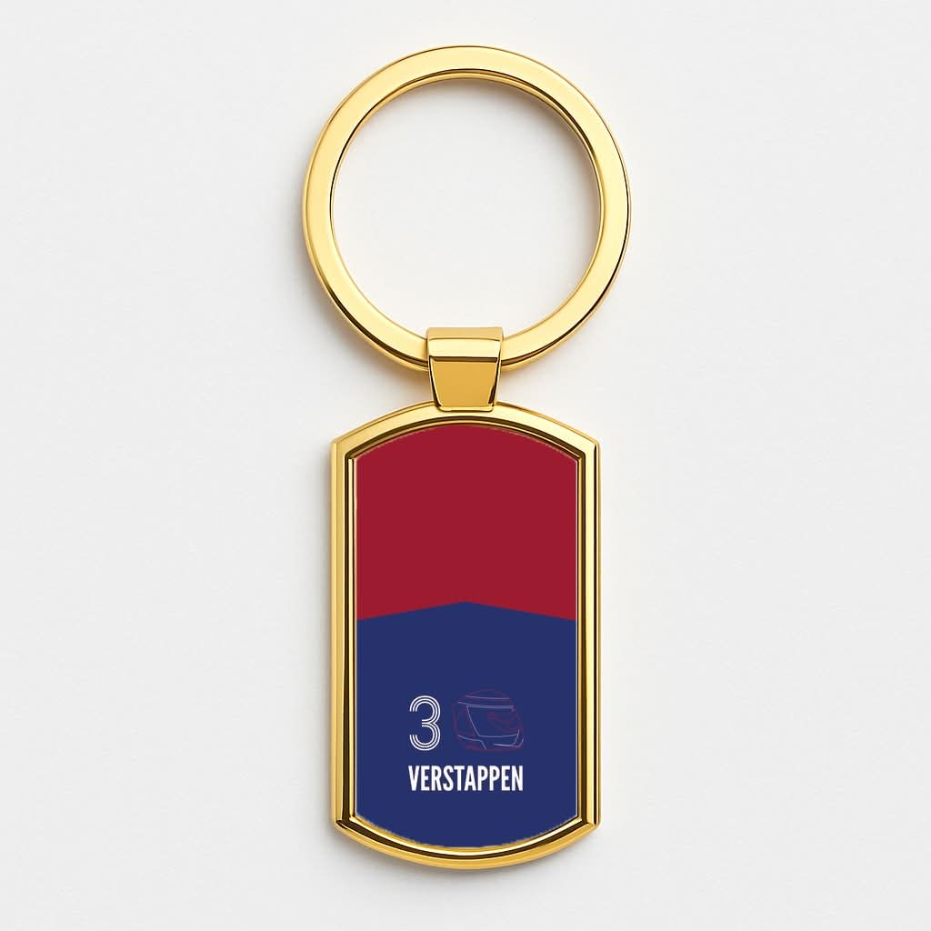 Verstappen Helmet 2026 Gold Keyring