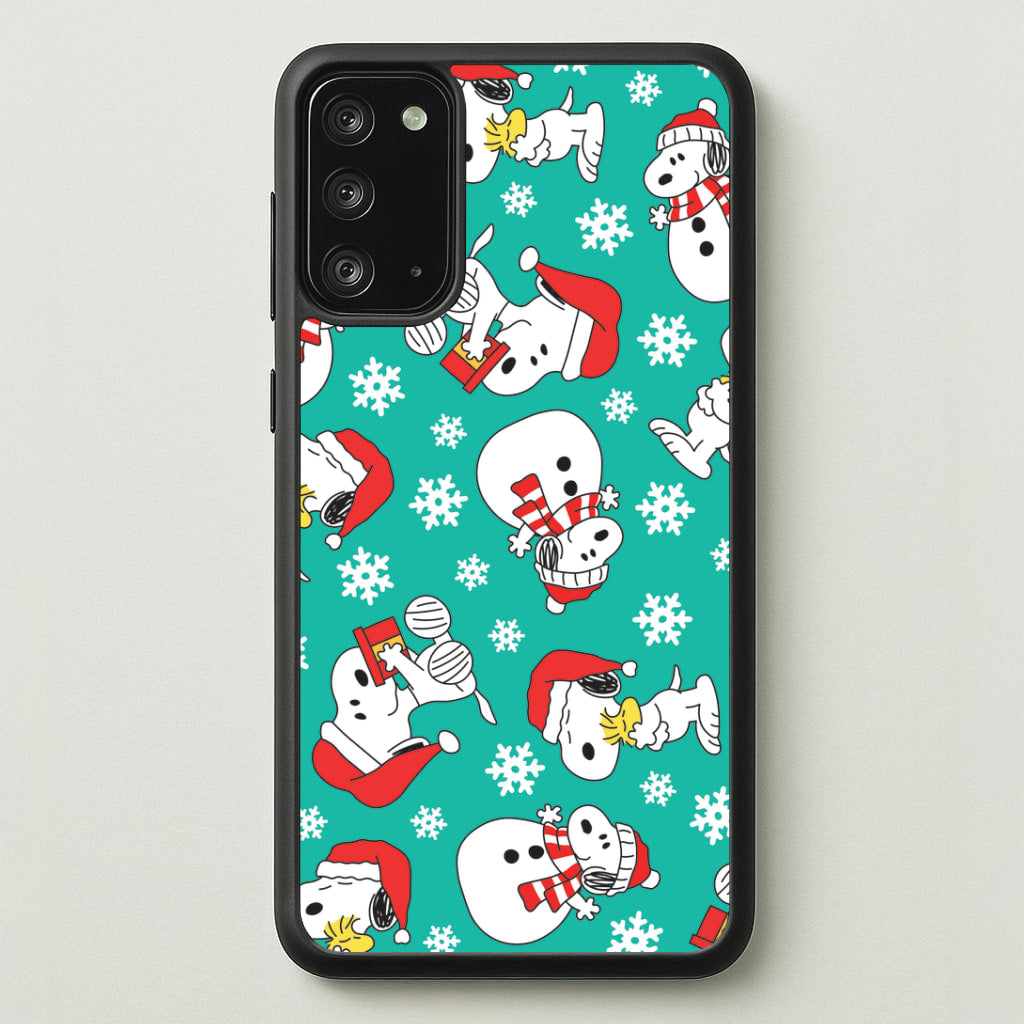 Christmas Cartoon Beagle Pattern Galaxy Note 20 Case