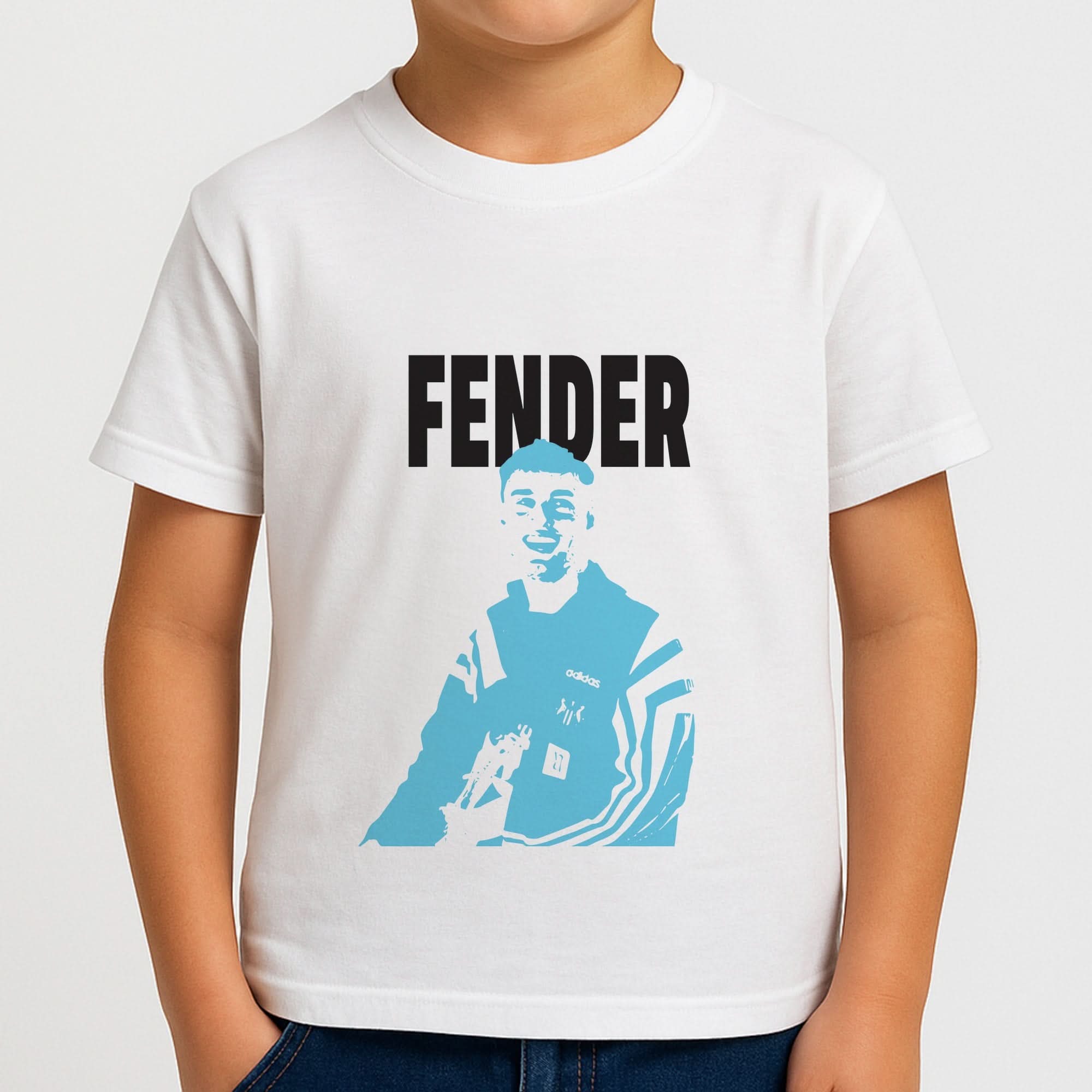 Fender Silhouette Blue Boys T-Shirt