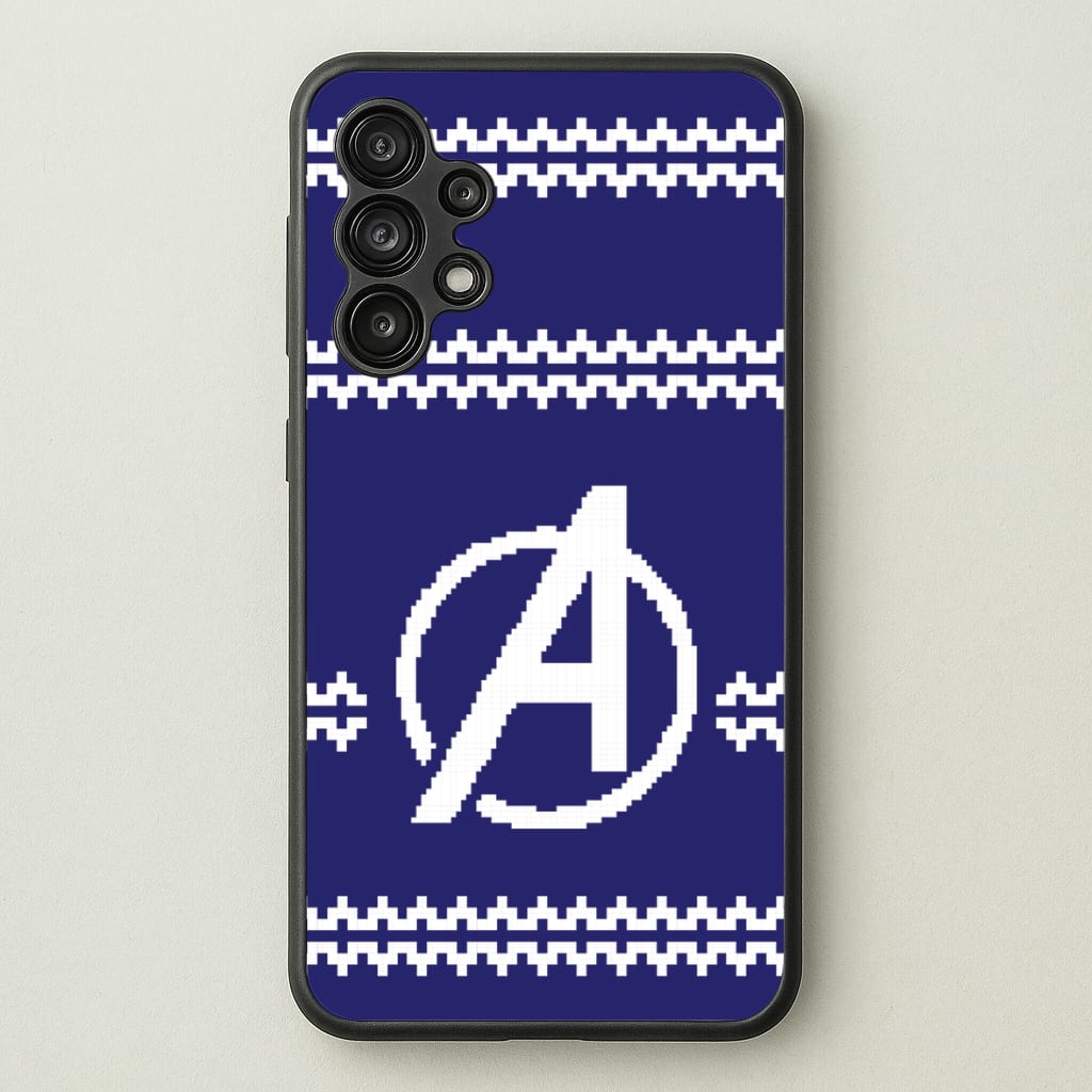 Superhero Team Blue Christmas Jumper  Galaxy A13 Case
