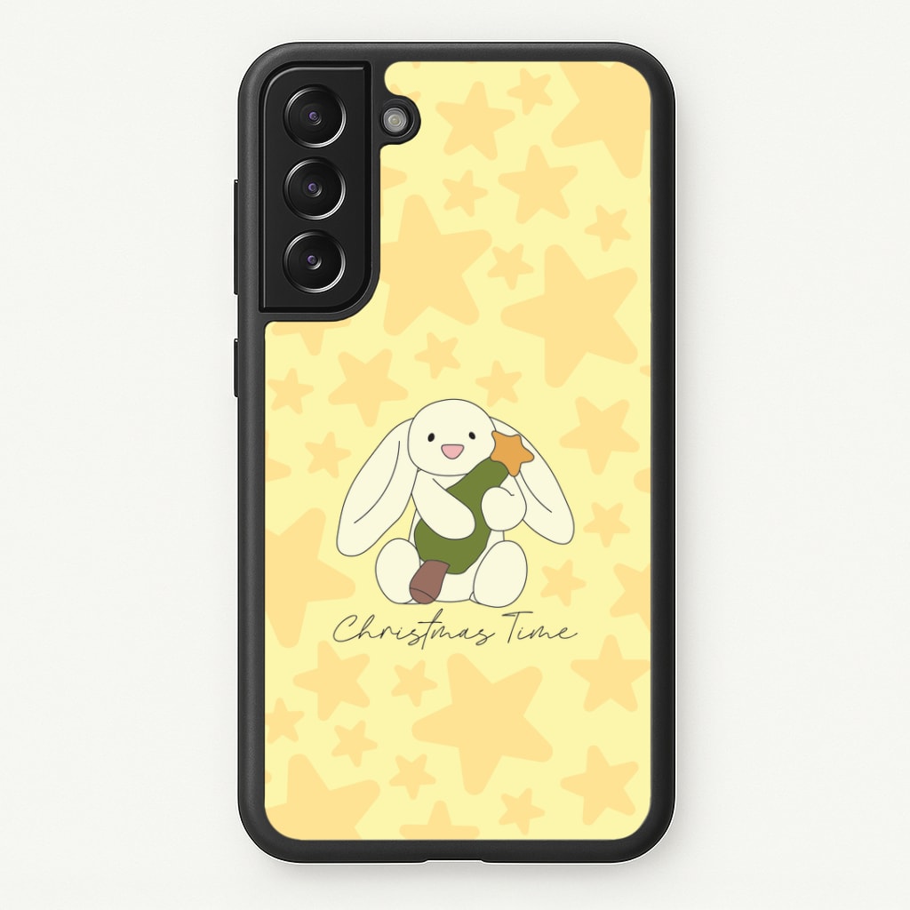 Christmas Bunny Stars Plush Galaxy S22 Case