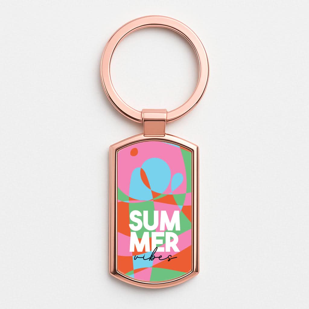 Summer Vibes Rose Gold Keyring