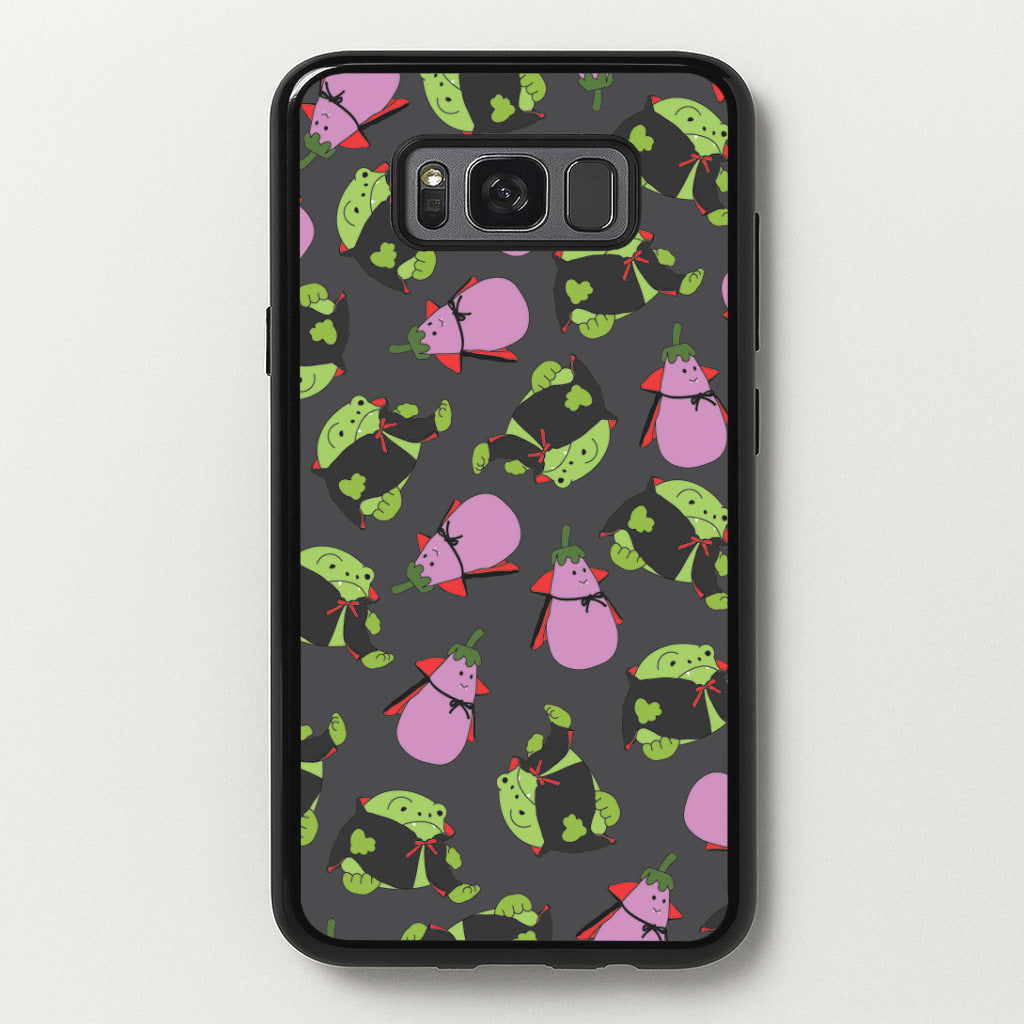 Vampire Frogs And Vegetables Pattern - Halloween Galaxy S8 Plus Case