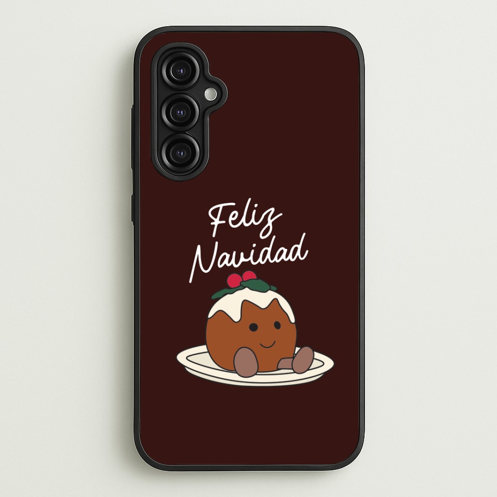 Christmas Pudding Plush Galaxy A14 Case