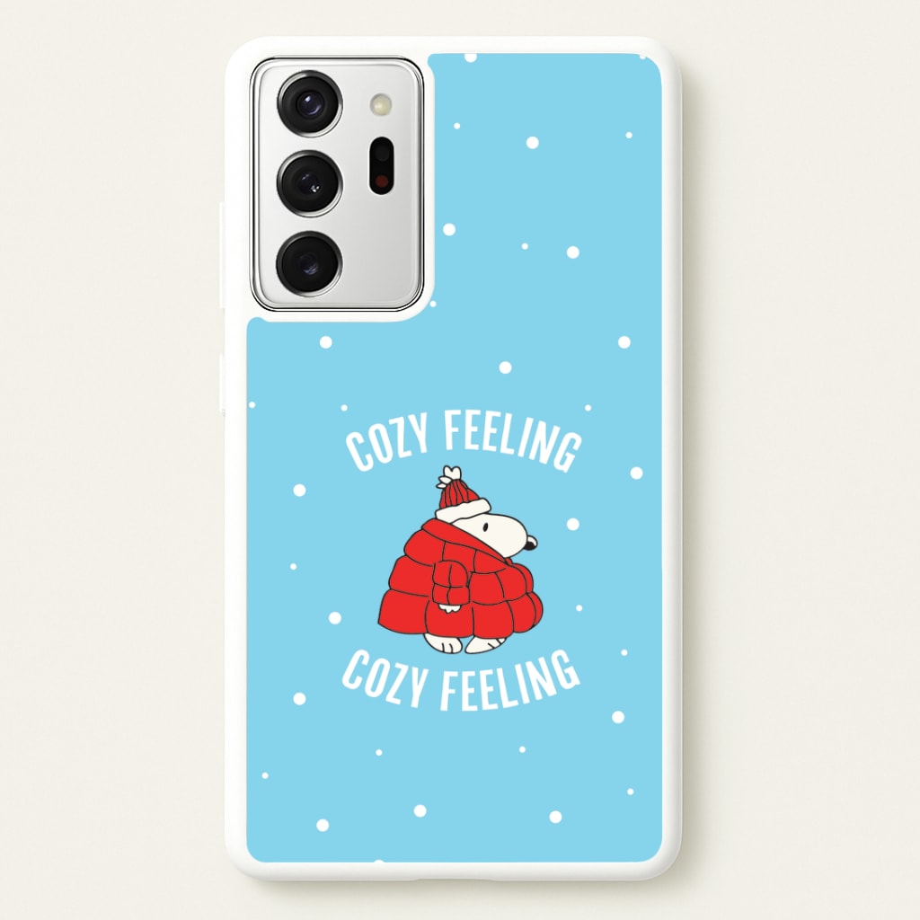 Cozy Feeling Cartoon Beagle Puffer Jacket Galaxy Note 20 Ultra Case