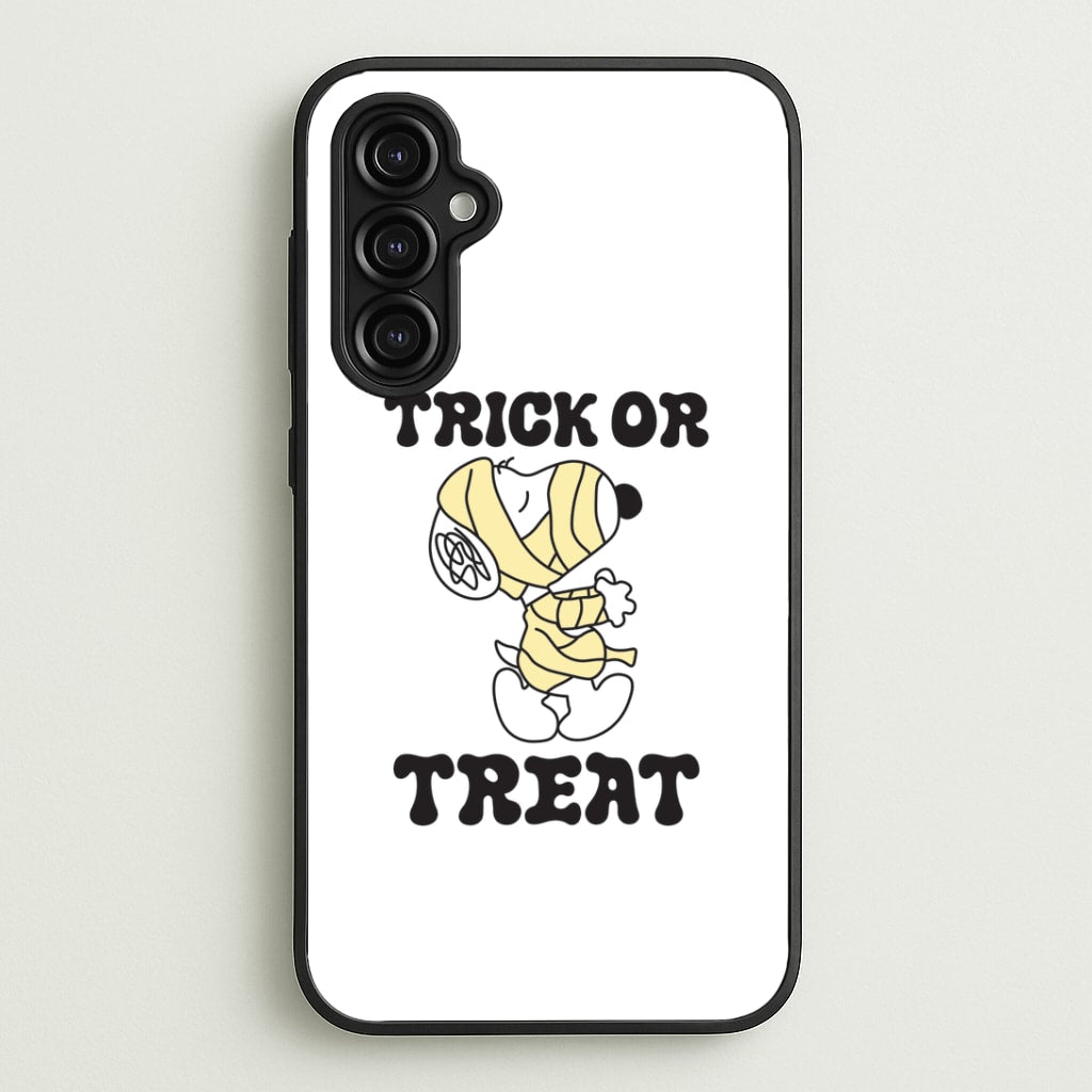 Trick Or Treat Cartoon Beagle Galaxy A14 Case