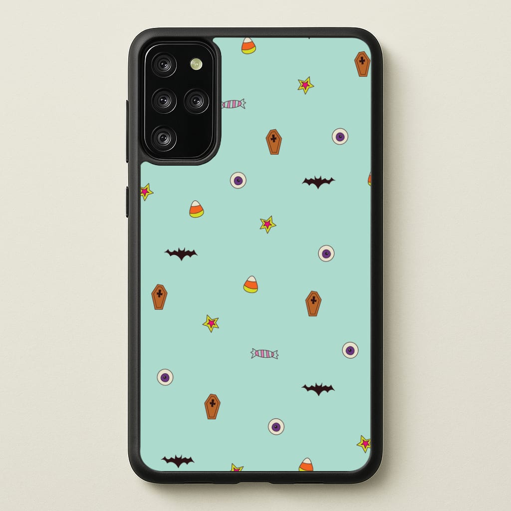 Minature Halloween Cartoons Pattern Galaxy S20 Plus Case