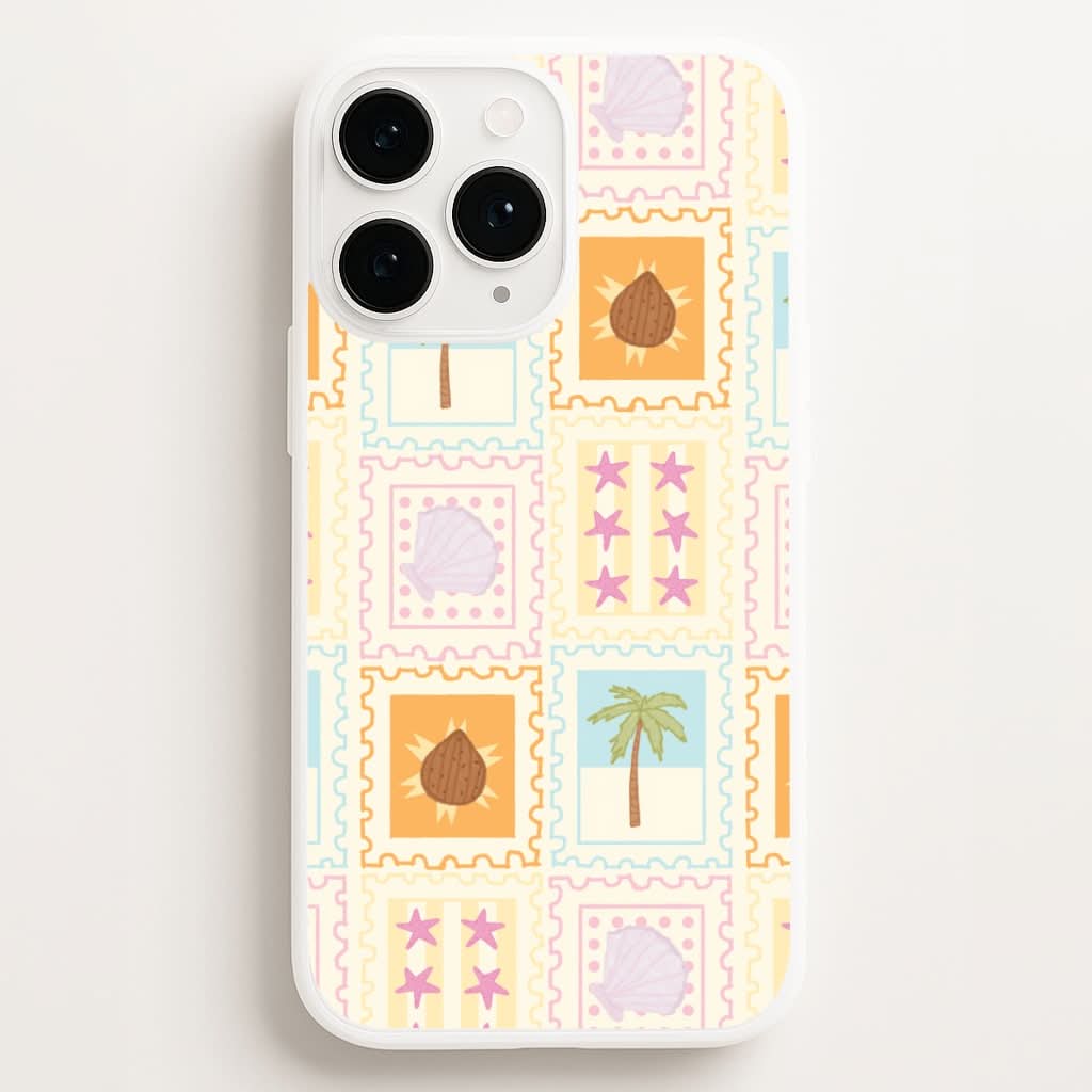 Tropical Stamps Phone Case for Apple iPhone, Samsung Galaxy, Huawei and Google Pixel