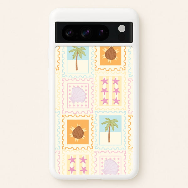 Tropical Stamps Google Pixel 8 Pro Case