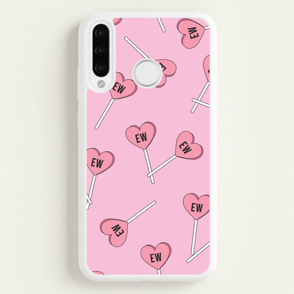 Ew Love Heart Lolipops Pattern Huawei P30 Lite Case