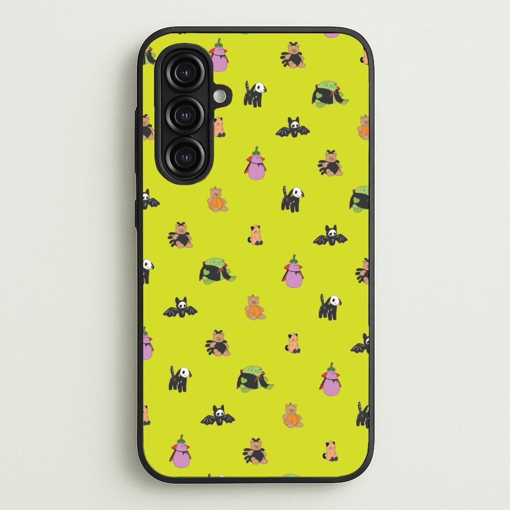 Halloween Plushies Pattern III - Halloween Galaxy A16 Case