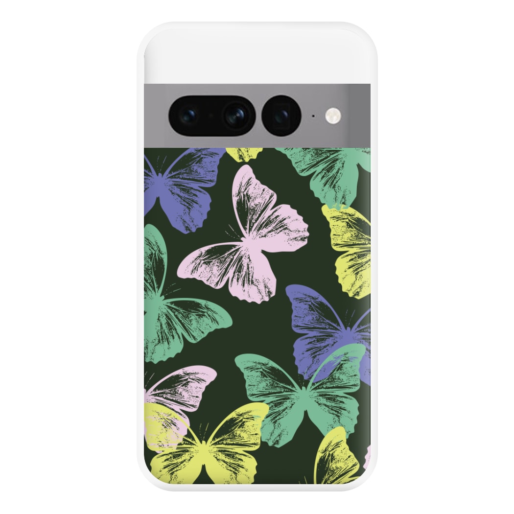 Colourful Butterfly Stamps Pattern Google Pixel 7 Pro Case