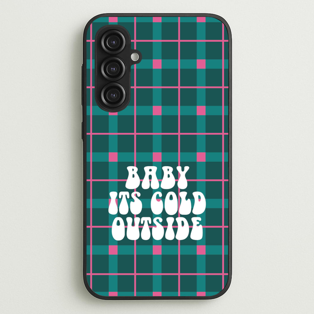 Baby It's Cold Outside Tartan Galaxy S23FE Case