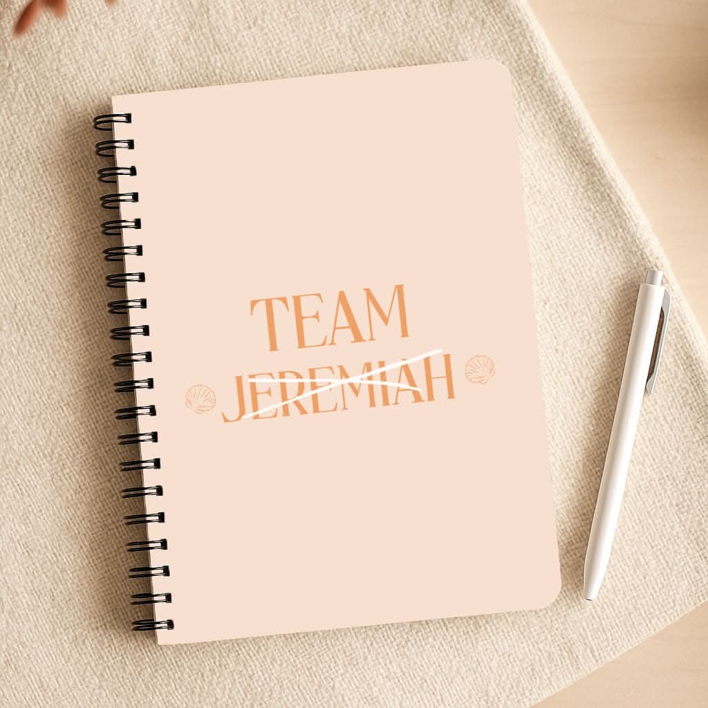 Seashells Team Jeremiah Notepad