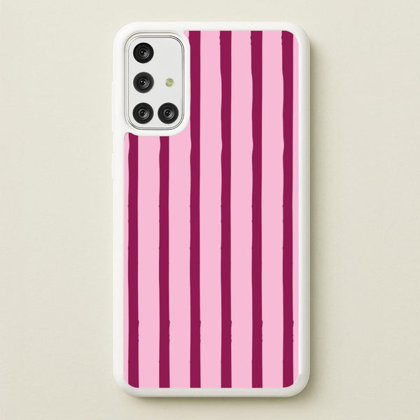 Strawberry Stripes Galaxy A71 Case