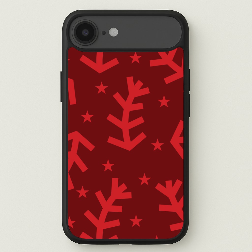 Abstract Ferns And Snowflakes Pattern iPhone 17 Air Case