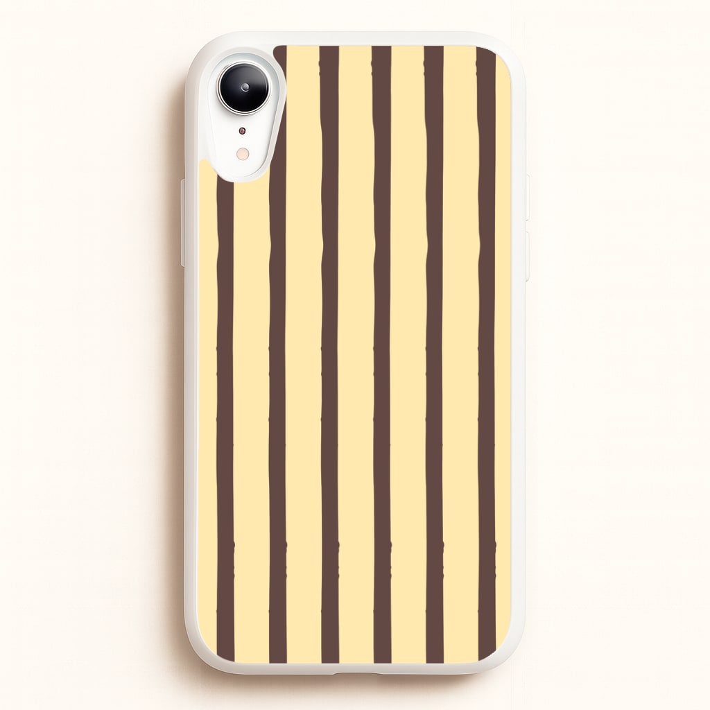 Vanilla & Chocolate Stripes iPhone XR Case