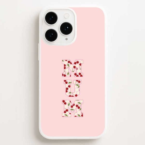 Floral Varsity Mum iPhone 16 Pro Case