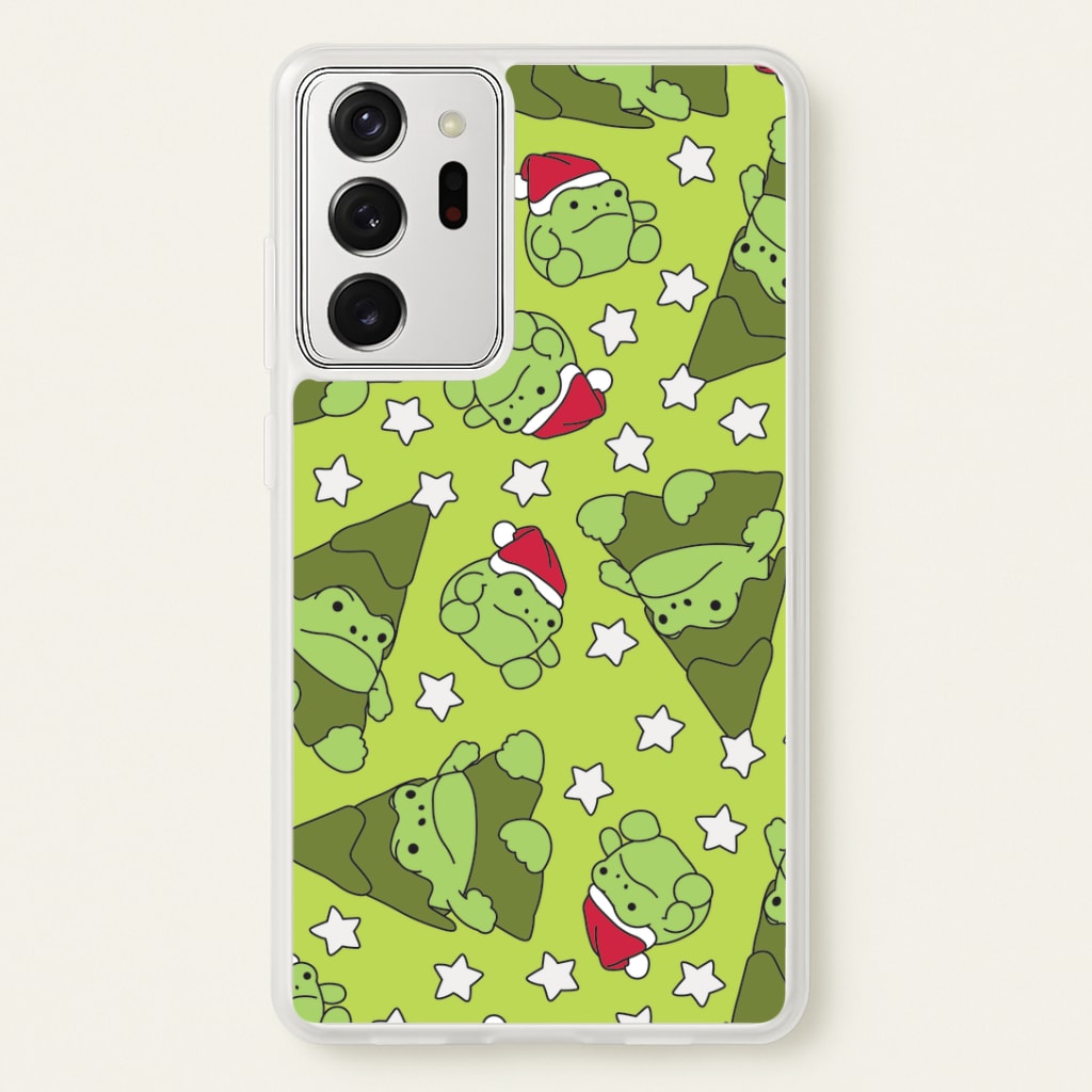 Christmas Frogs And Stars Plush Pattern Galaxy Note 20 Ultra Case