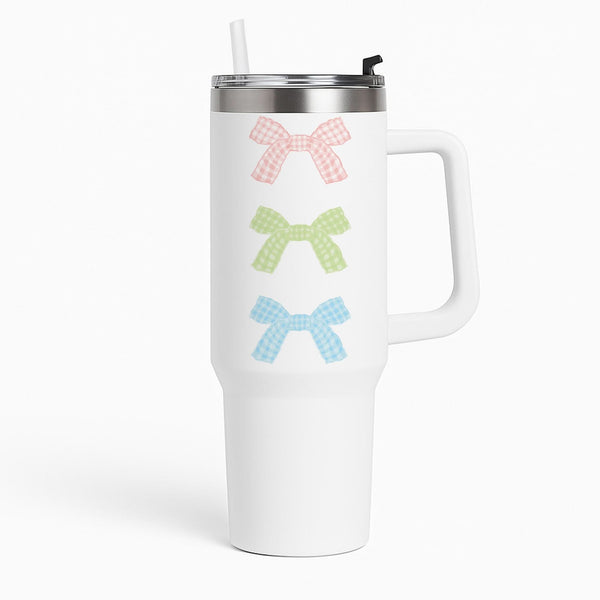 Gingham Ties Tier Tumbler
