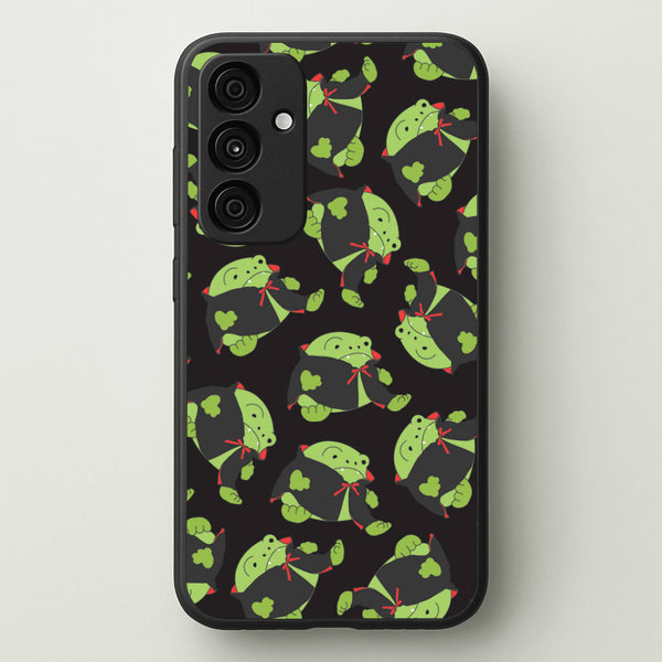 Vampire Frog Pattern - Halloween Galaxy A35 Case