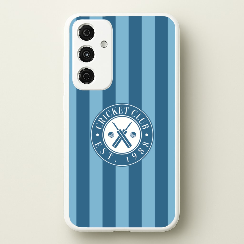Stripey Cricket Badge Galaxy A35 Case