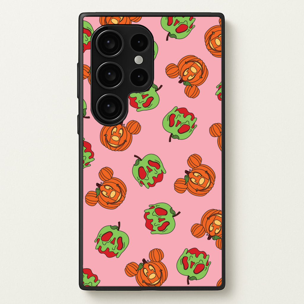 Pumpkin Mouse And Poison Apple Pattern Galaxy S24 Ultra Case