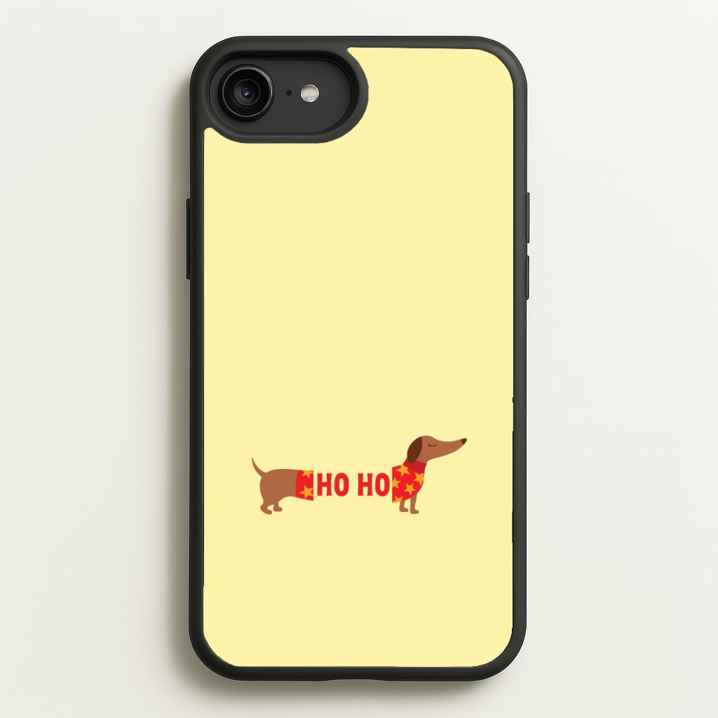 Christmas Jumper Ho Ho Dachshund iPhone 6 Plus / 7 Plus / 8 Plus Case
