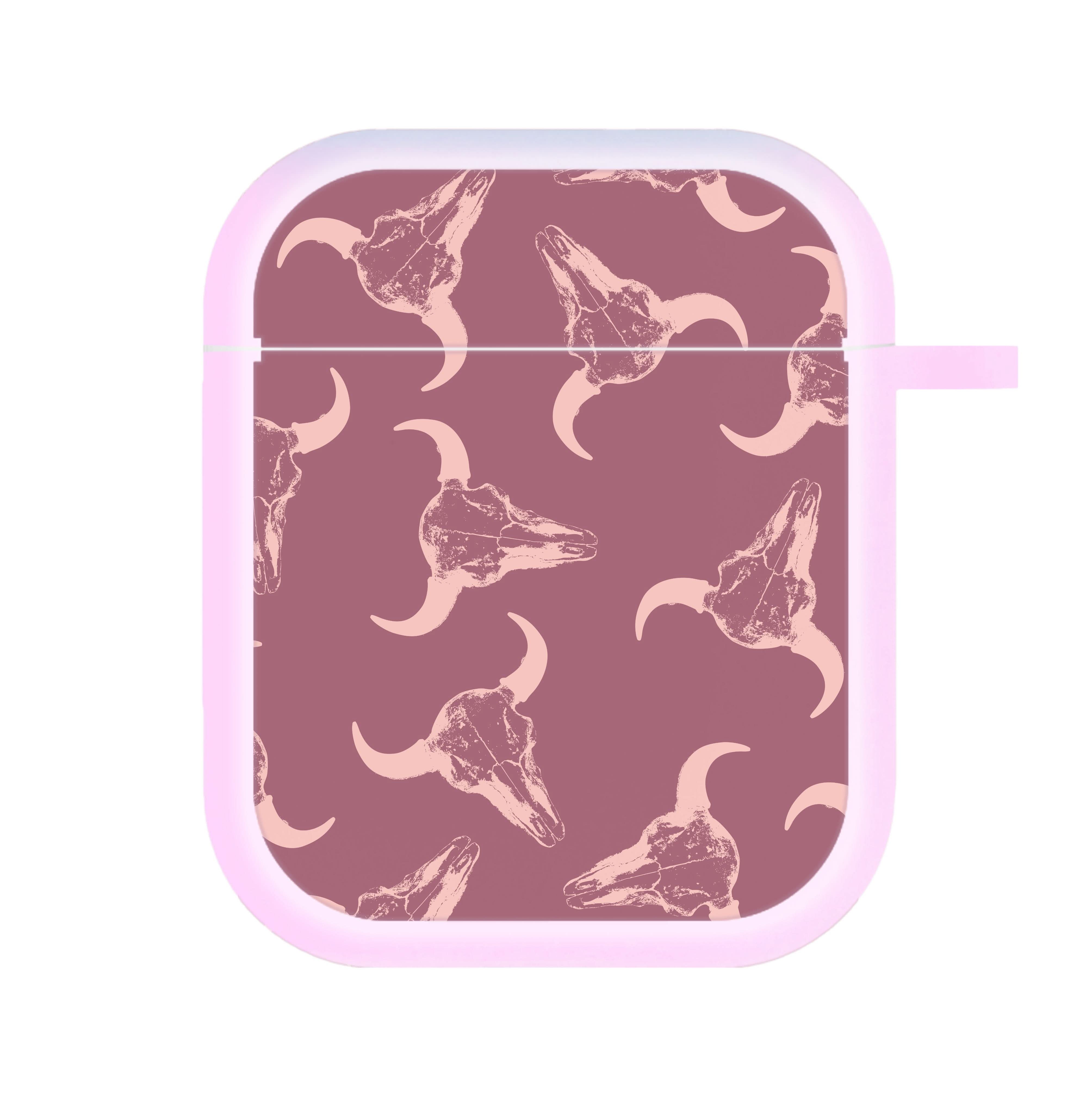 Pastel Skulls Pattern AirPods Case