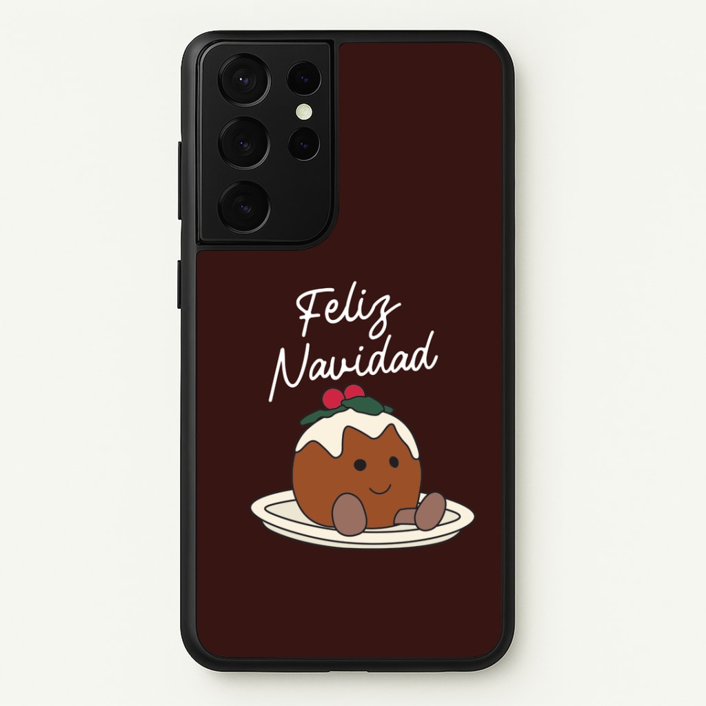Christmas Pudding Plush Galaxy S21 Ultra Case