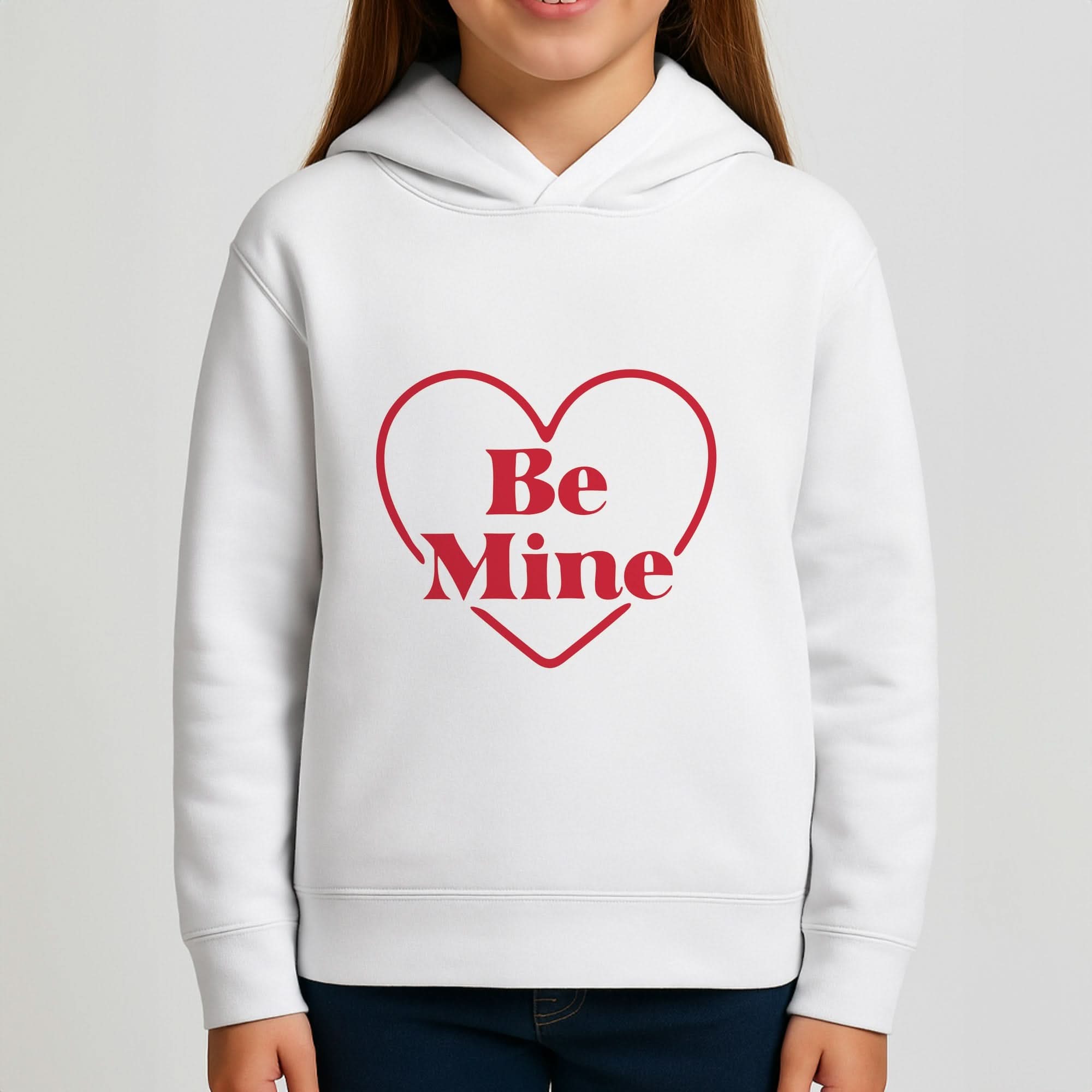 Be Mine Stripey Girls Hoodie