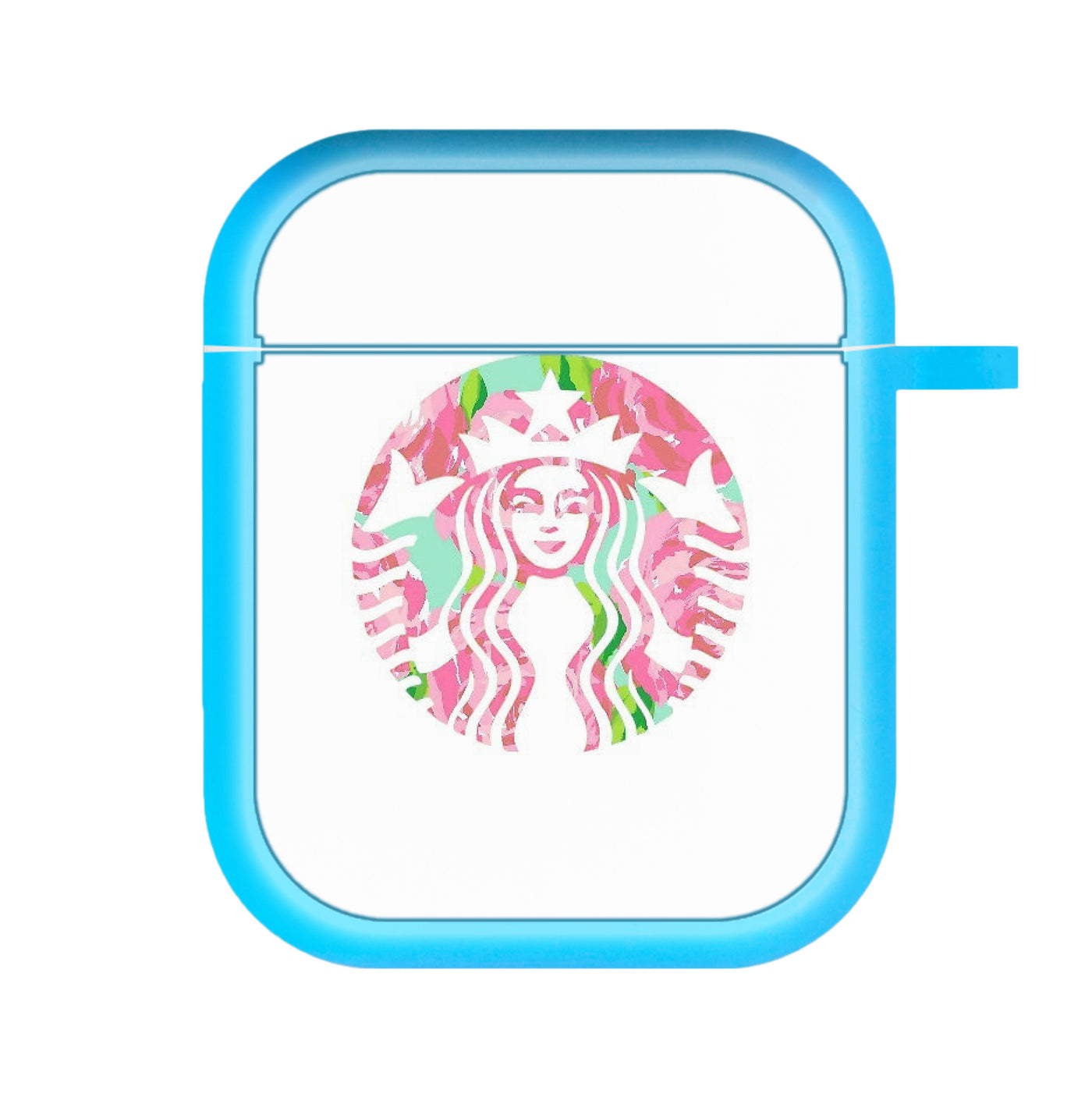 Pink Starbucks Logo AirPods Case