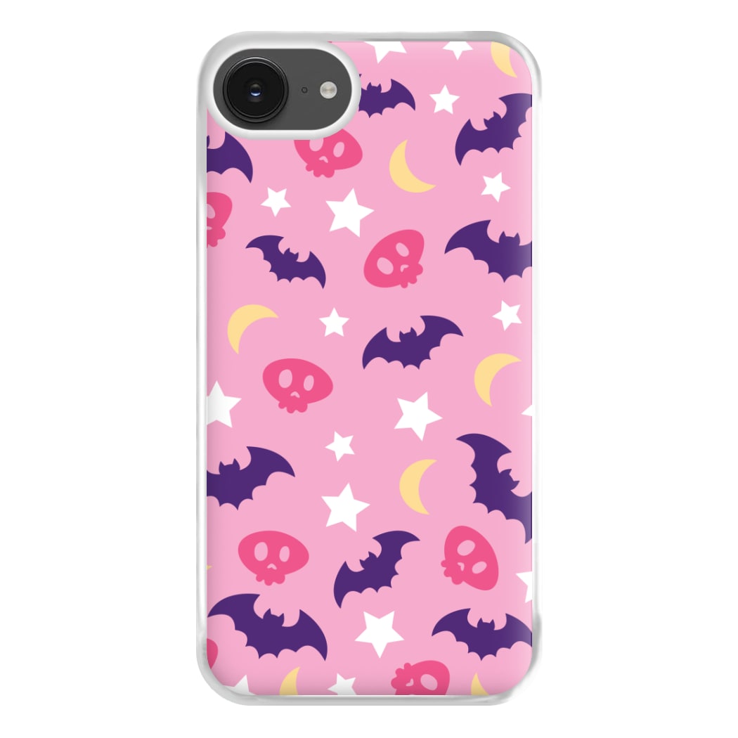 Skull, Bats And Stars Pattern iPhone 16e Case