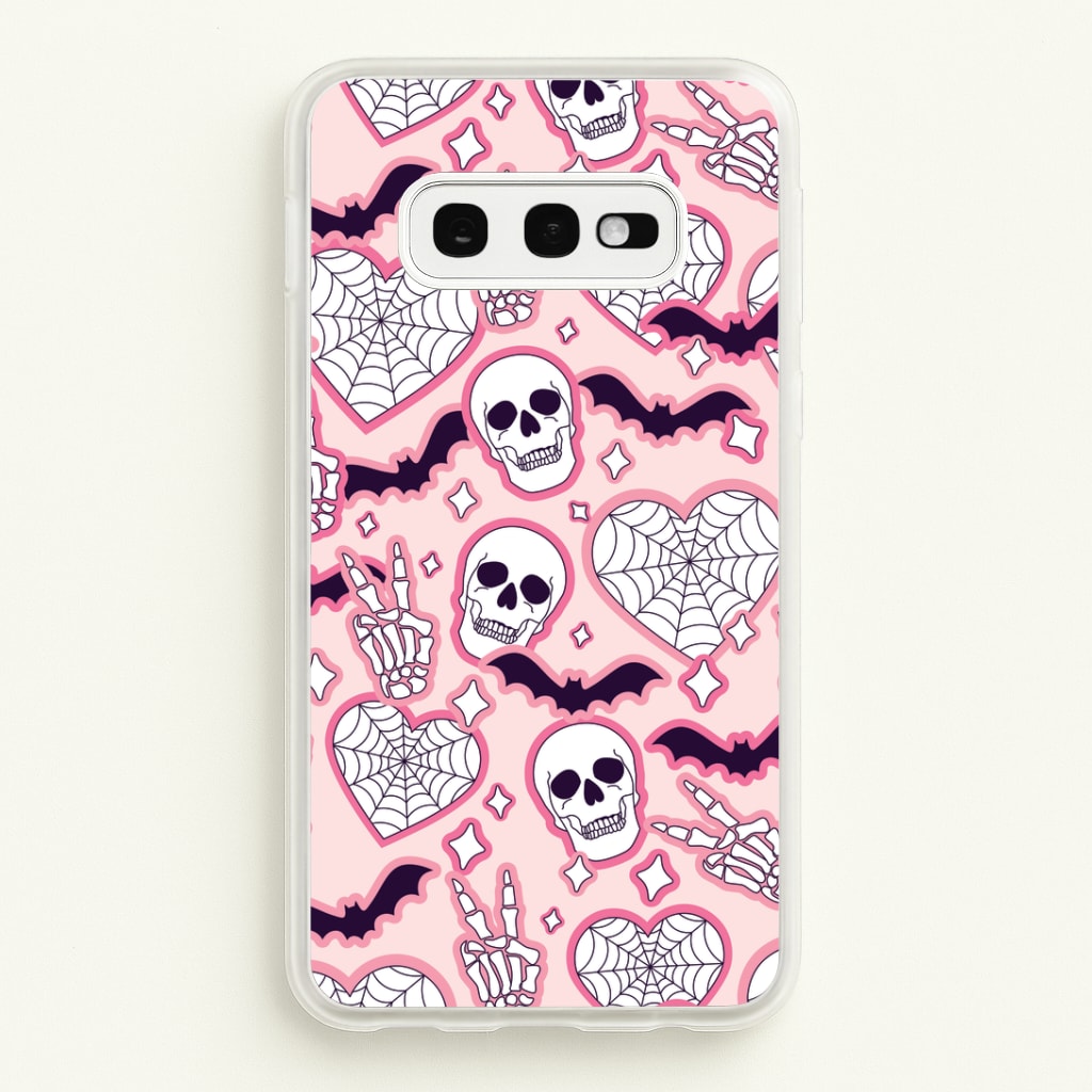 Cute Halloween Stickers Pattern Galaxy S10e Case