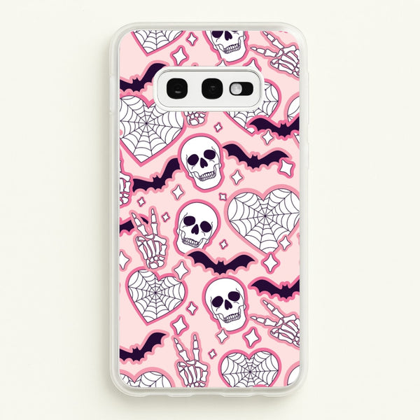 Cute Halloween Stickers Pattern Galaxy S10e Case
