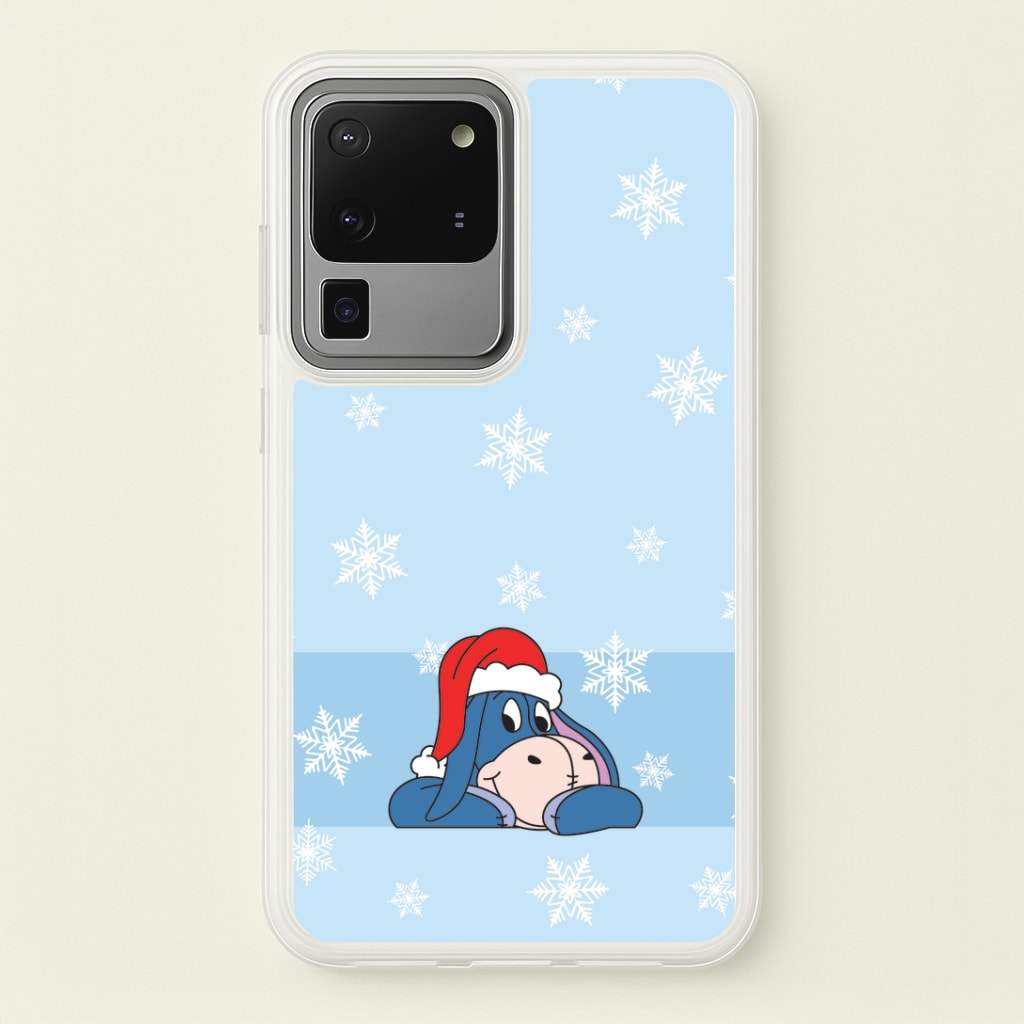 Cartoon Donkey Snowflakes Galaxy S20 Ultra Case