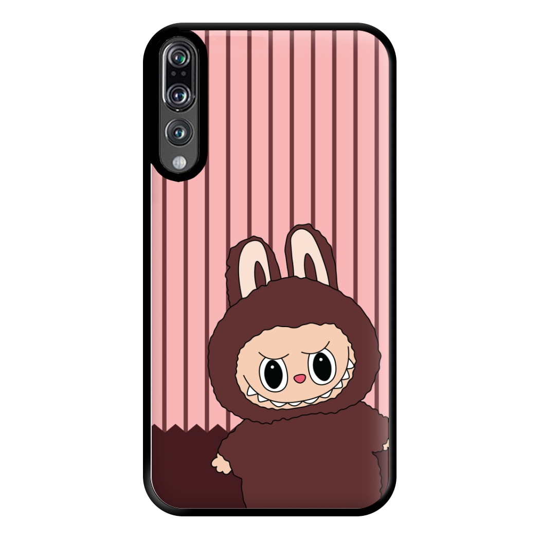 Stripey Cute Brown Monster Huawei P20 Pro Case