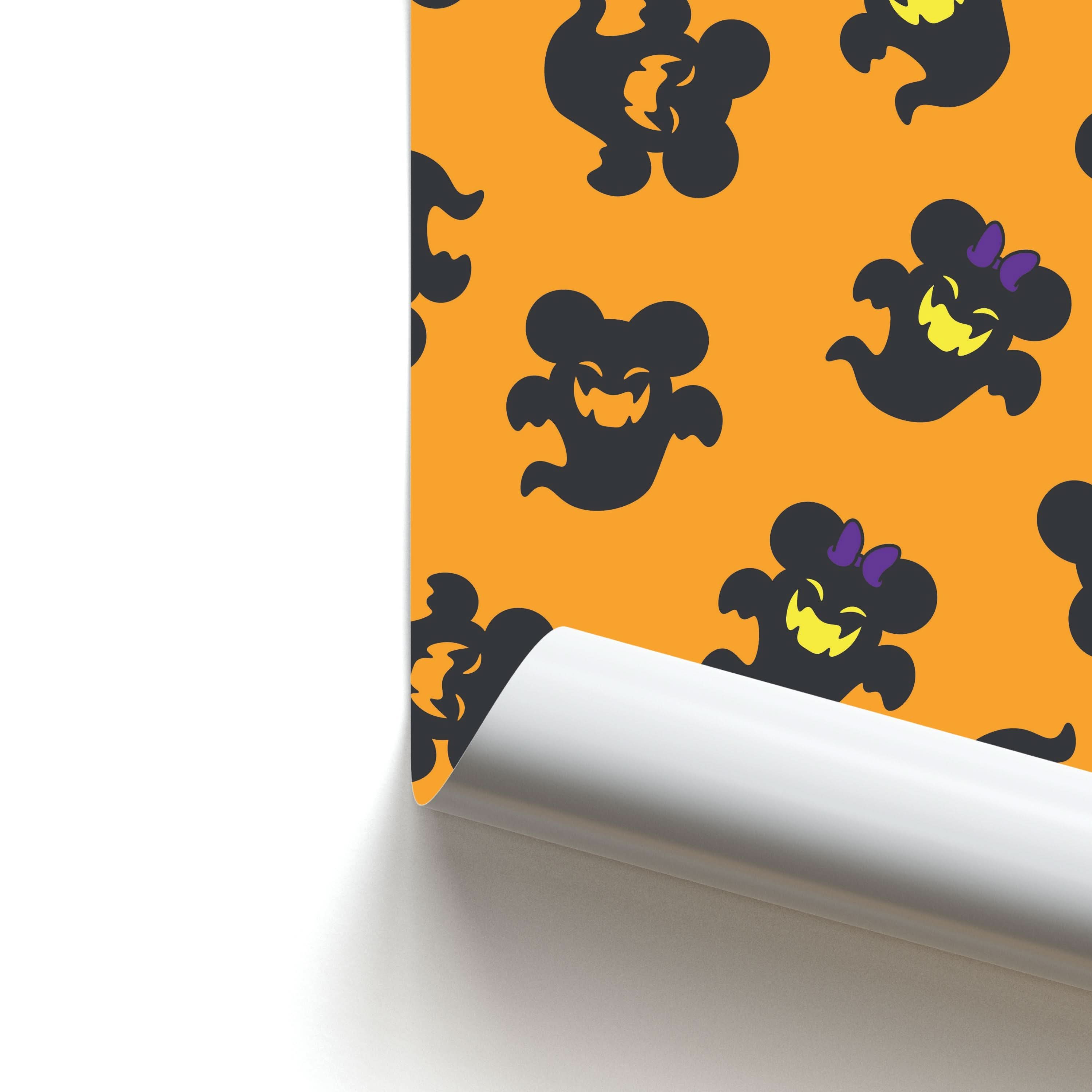 Mouse Ghosts Pattern Poster