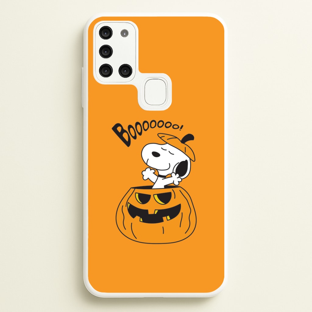 Cartoon Beagle Pumpkin Galaxy A21s Case