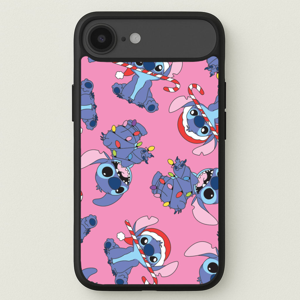 Christmas Cute Blue Alien Pattern iPhone 17 Air Case