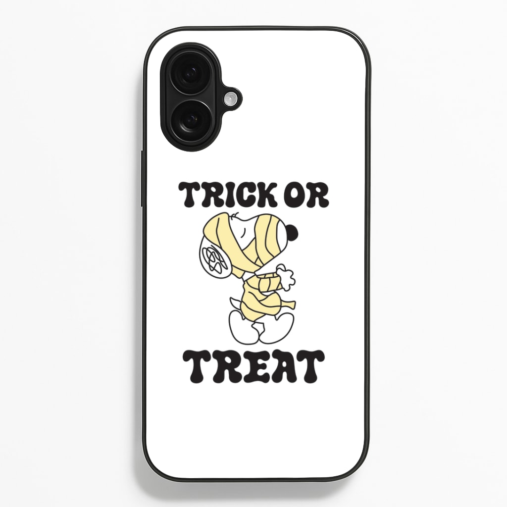 Trick Or Treat Cartoon Beagle iPhone 16 Plus Case