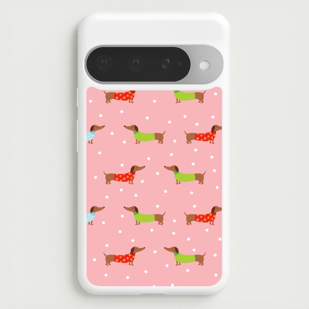 Christmas Jumpers Dachshund Pattern Google Pixel 10 Pro XL Case
