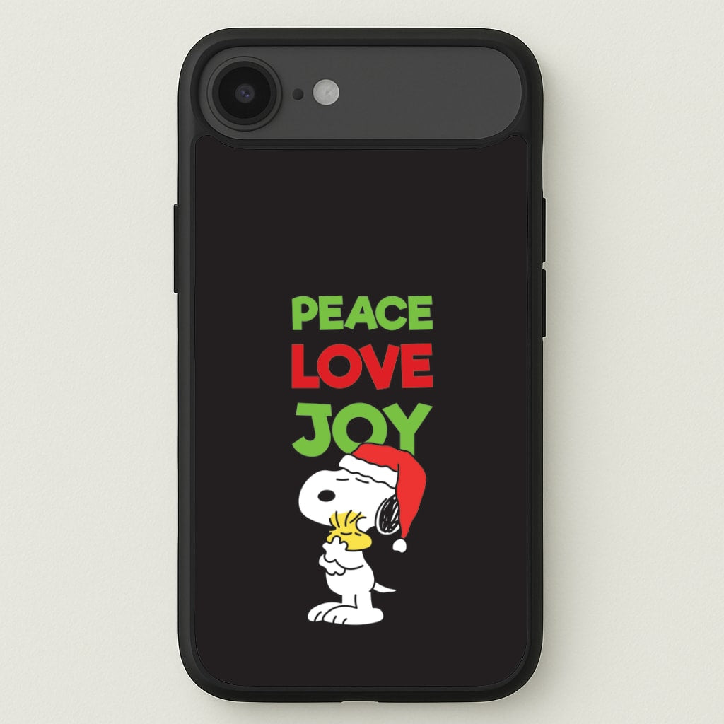 Peace, Love, Joy Christmas Cartoon Beagle iPhone 17 Air Case