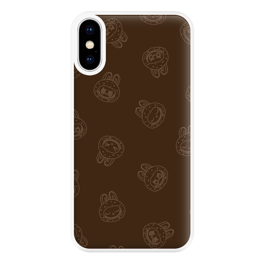 Monsters Outline Pattern I iPhone XS Max Case