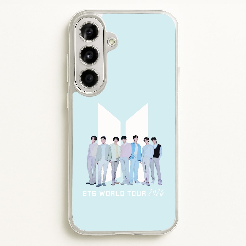 K-Pop Band Tour Pastel Blue Galaxy A56 Case