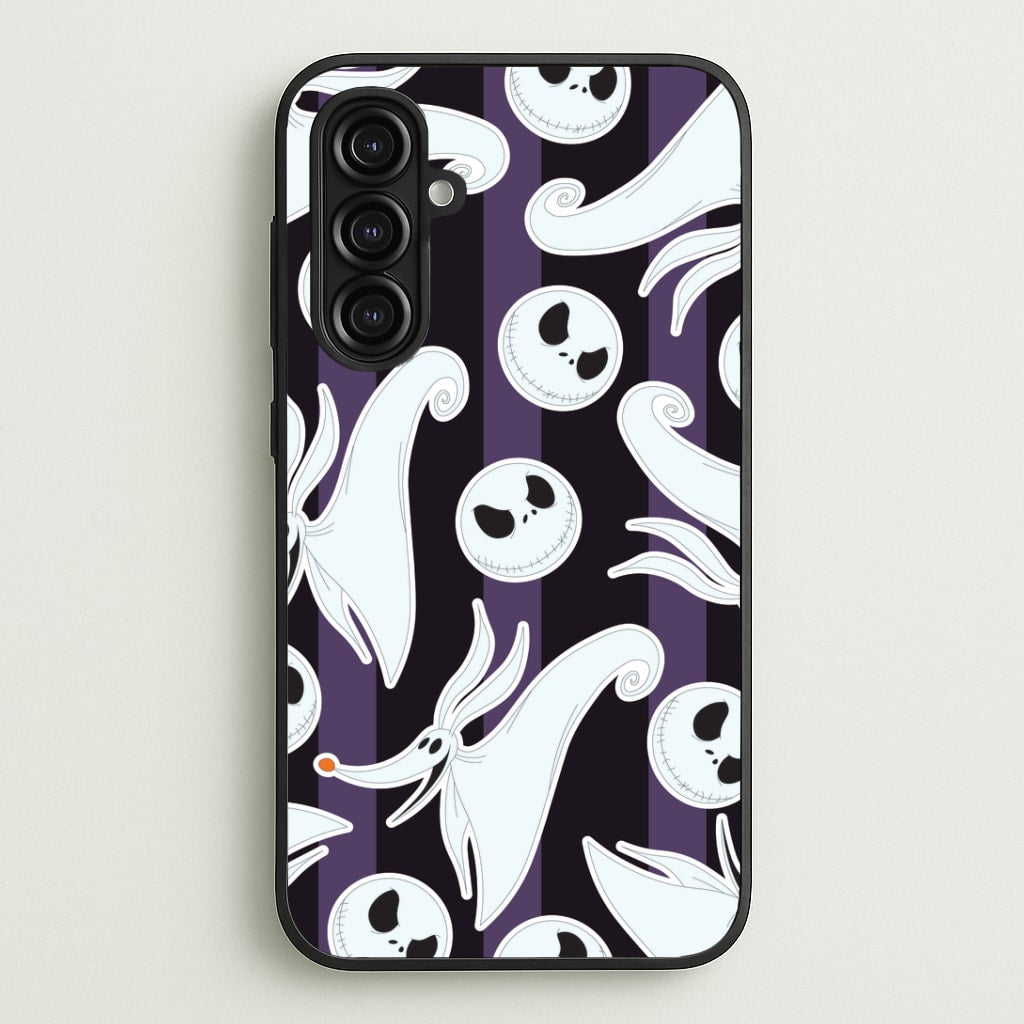 Skeleton Dog And Face Pattern Galaxy A16 Case