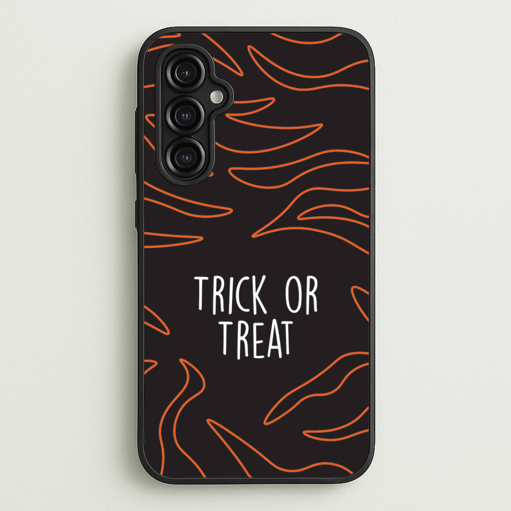 Zebra Print Trick Or Treat Galaxy A14 Case